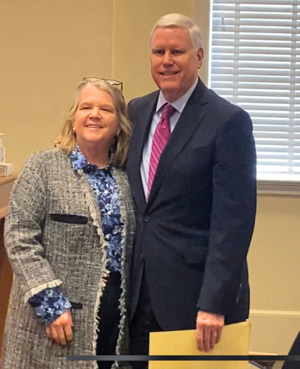 Larry Alexander and Palm Beach Mayor Danielle Moore
