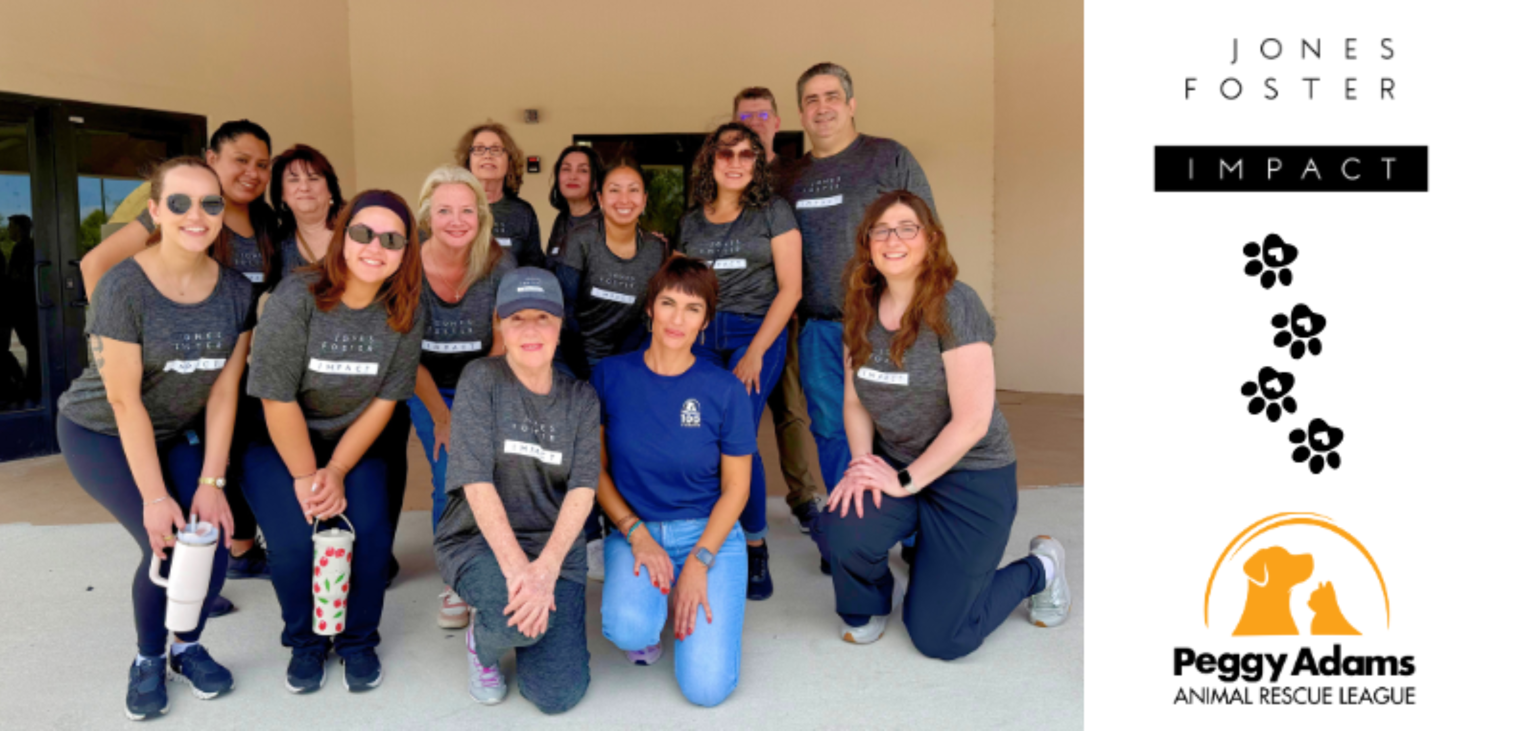 Jones Foster Impact Team Volunteers at Peggys Pantry