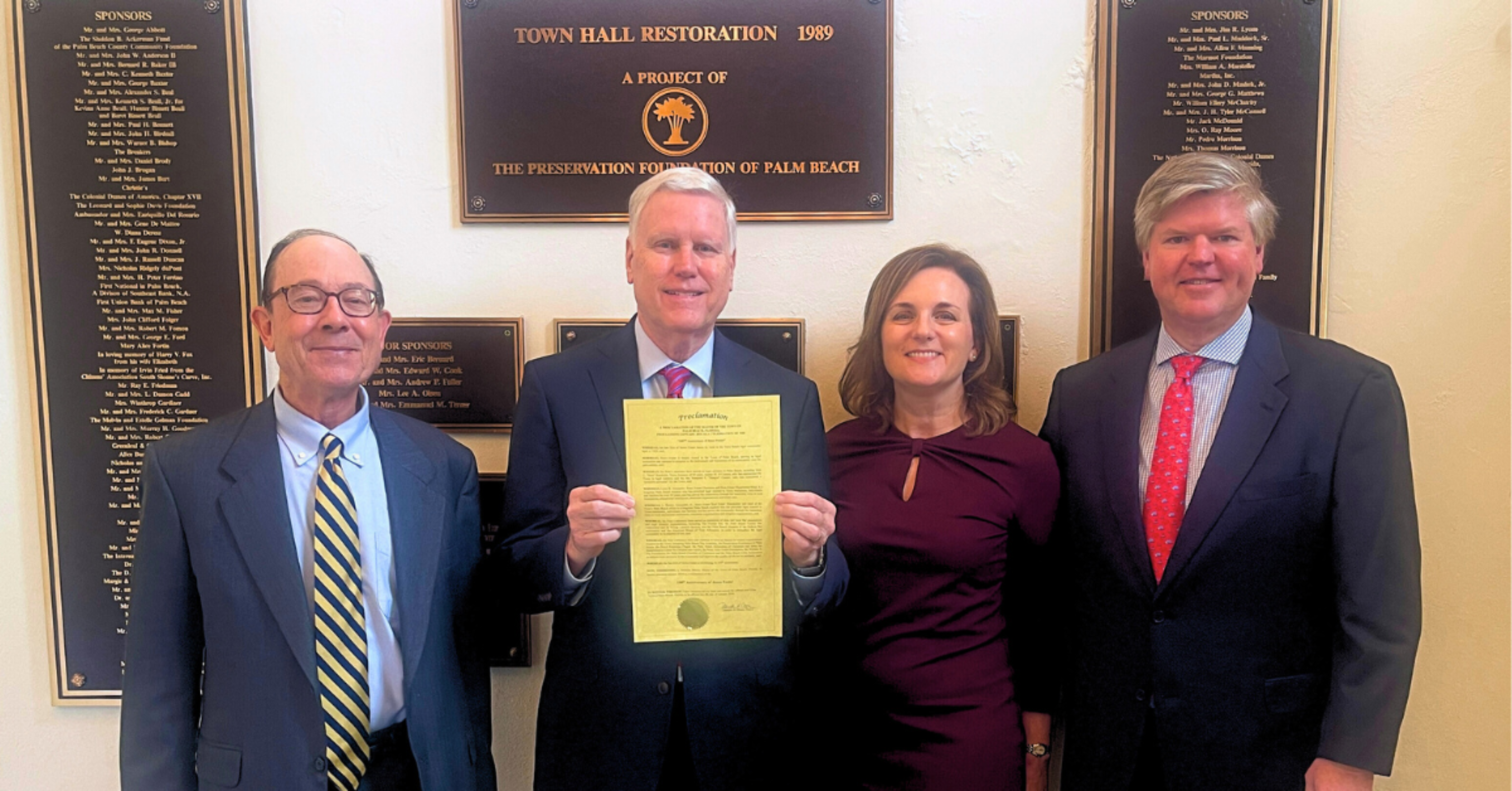 Jones Foster Palm Beach Proclamation