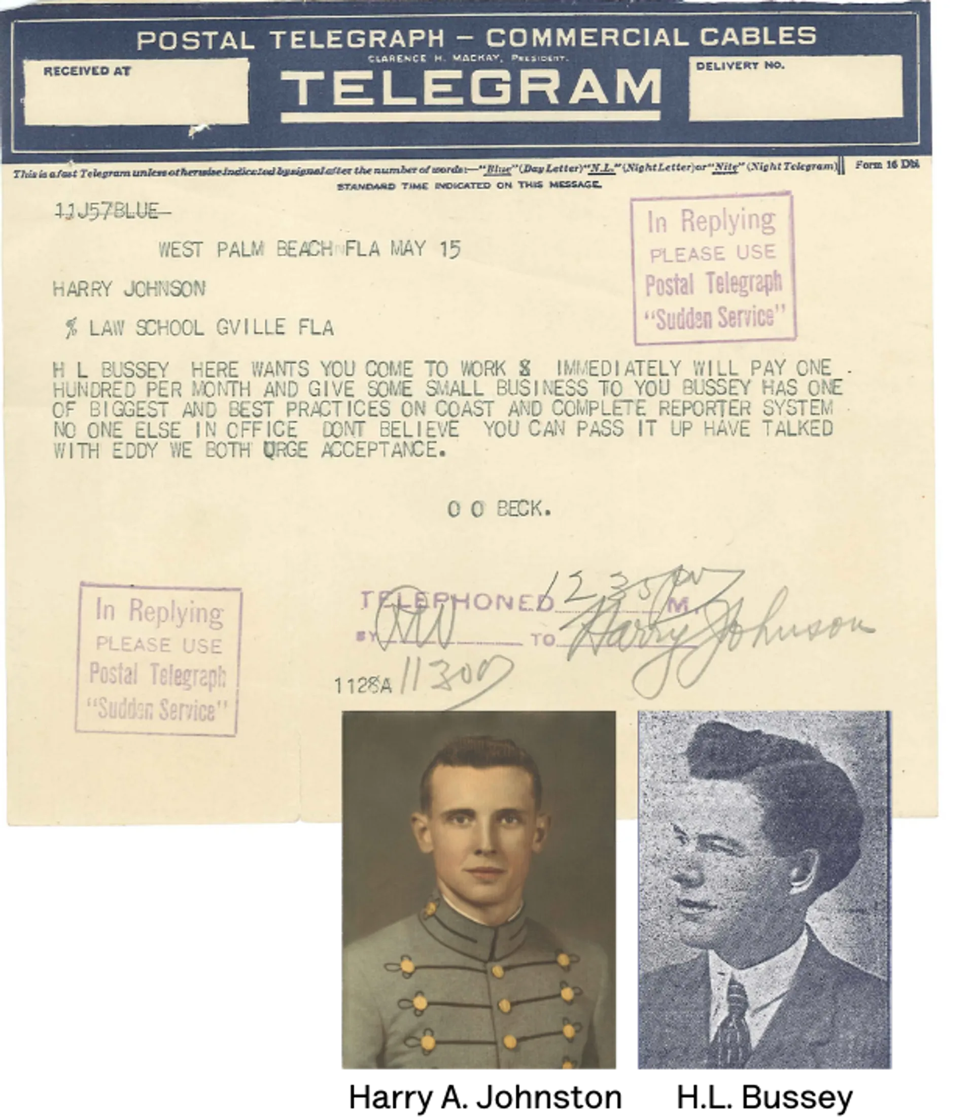 1924 Fast Telegram