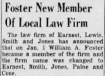 1956 Bill Foster Partner Thumbnail Clipping